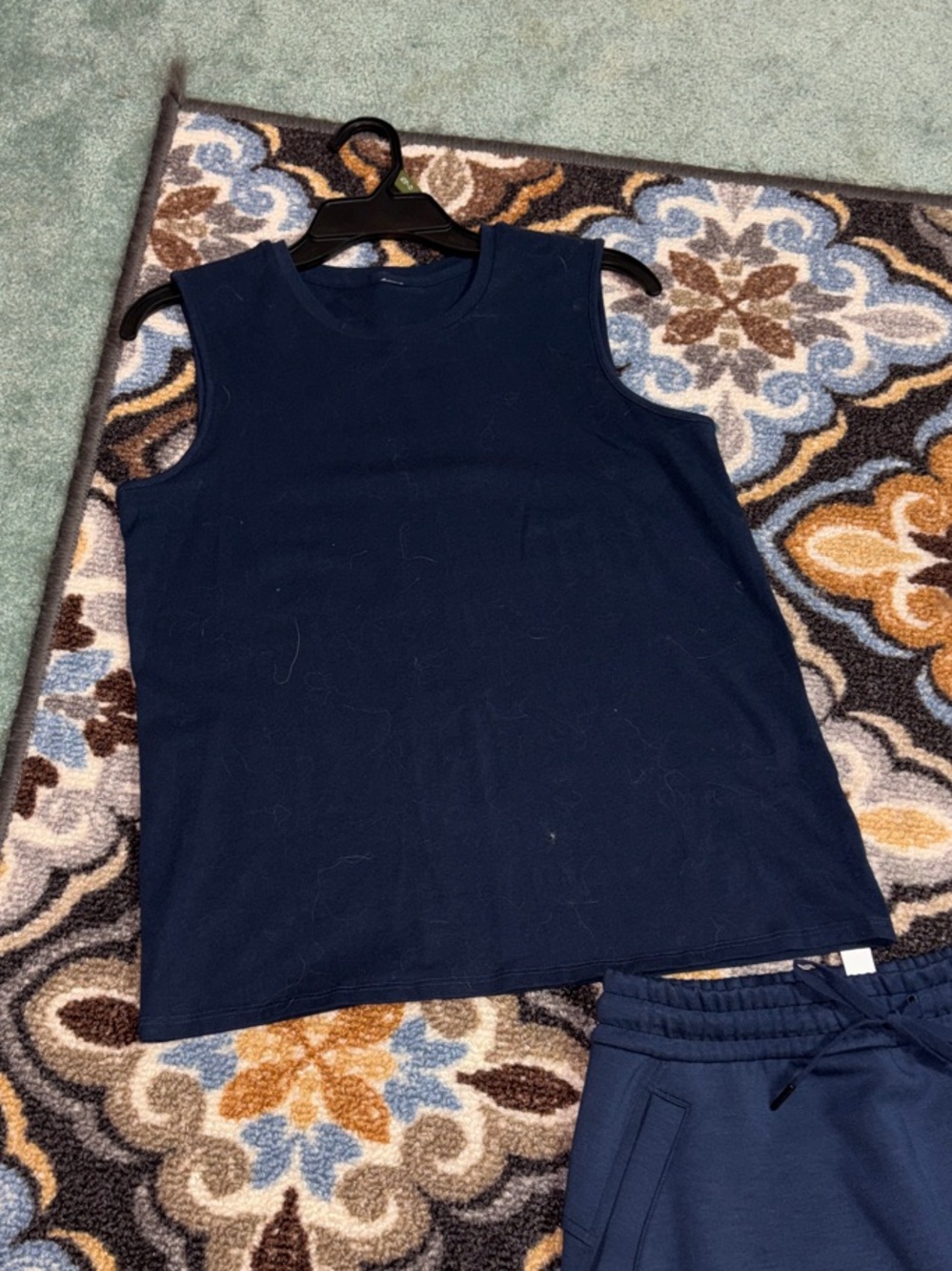 lululemon athletica Navy A-Line Drawstring Skirt w/ sleeveless Top - Picture 5 of 13